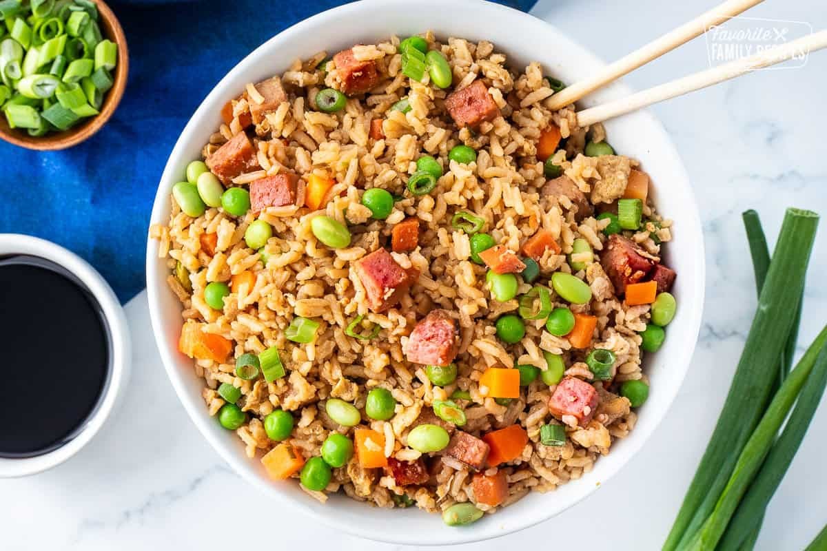 Minute Spam Fried Rice: Quick & Easy Leftover Meal